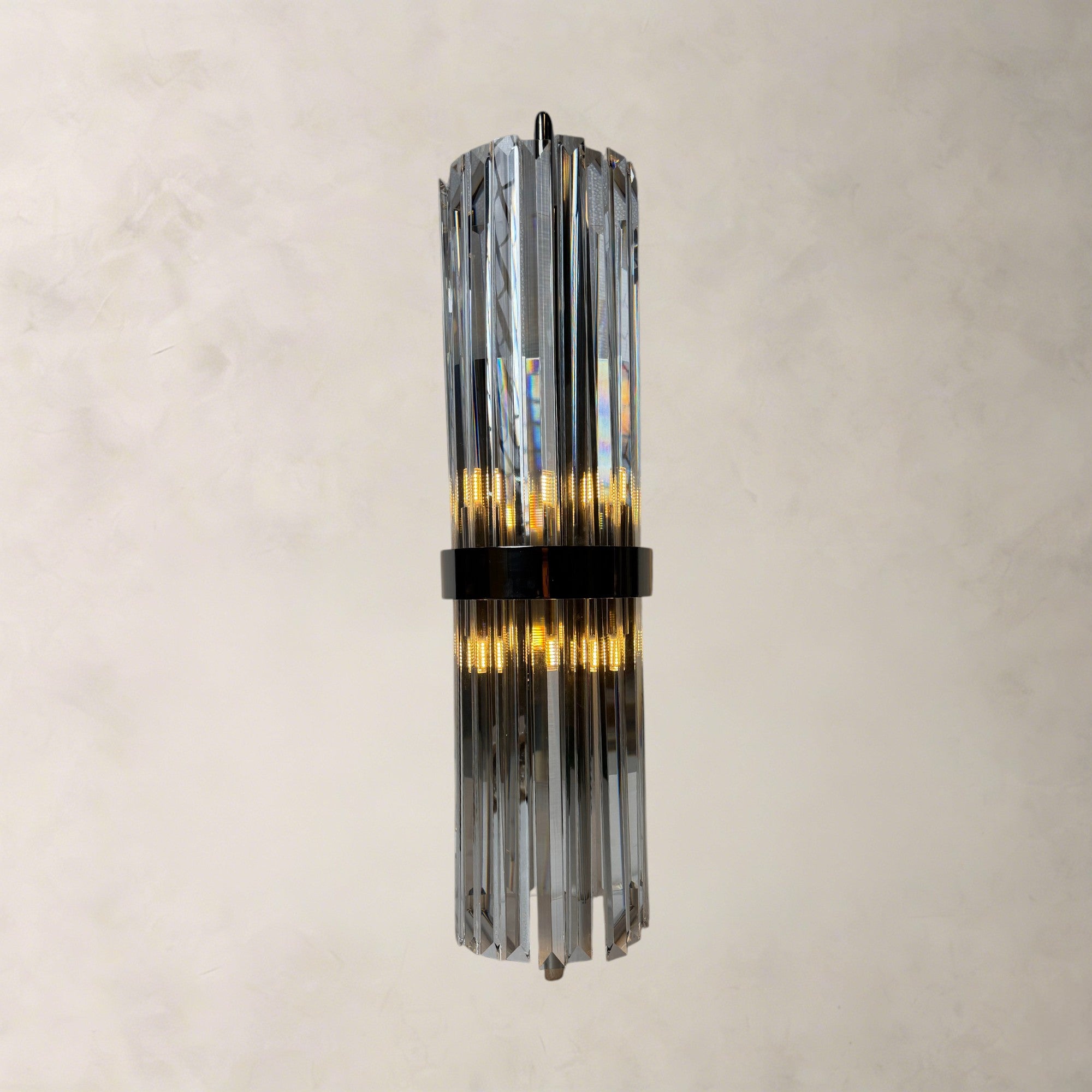 Unframed Glow Crystal Wall Sconce