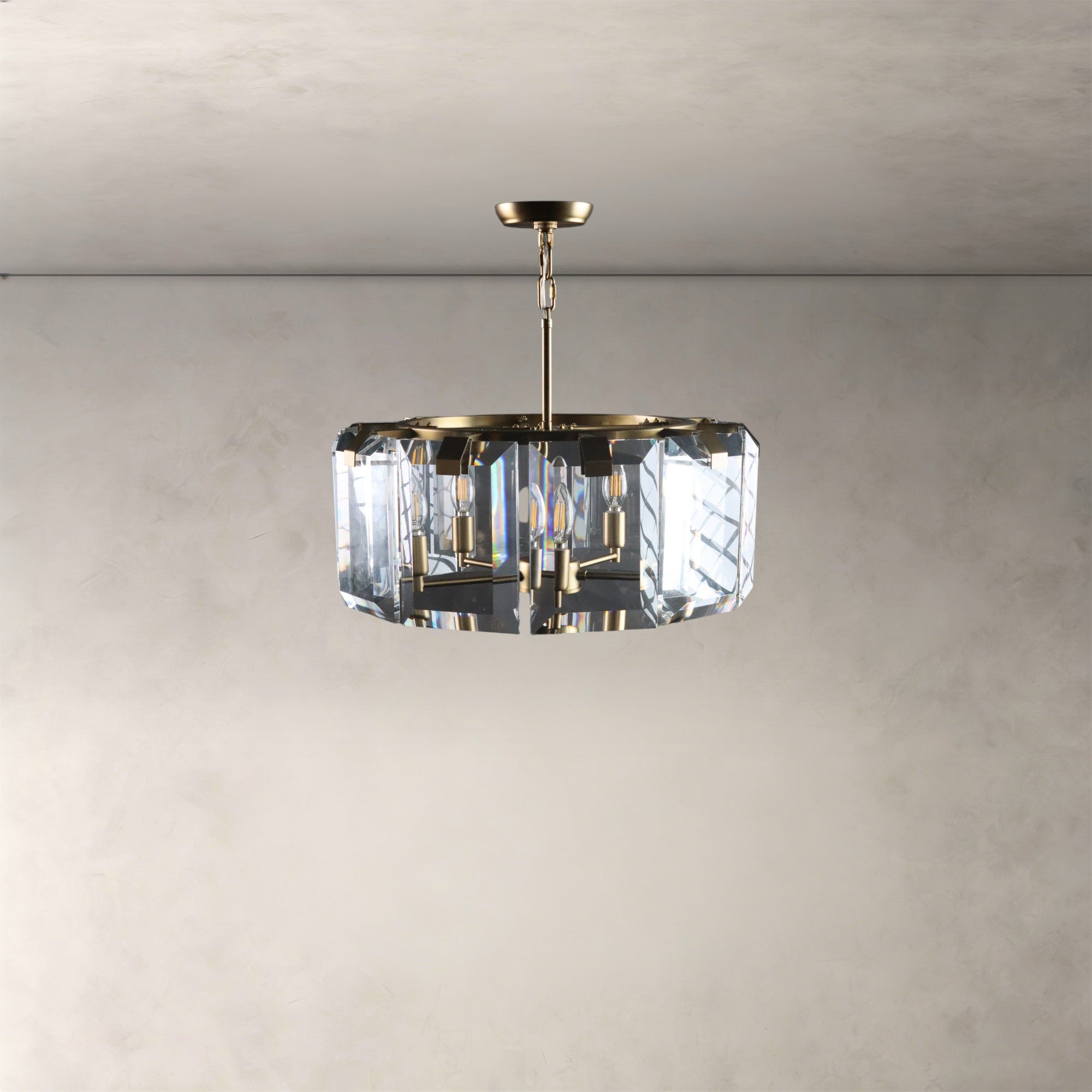 Clear Still Round Chandelier