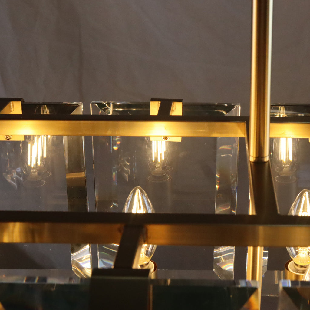 Clear Still Rectangle Chandelier