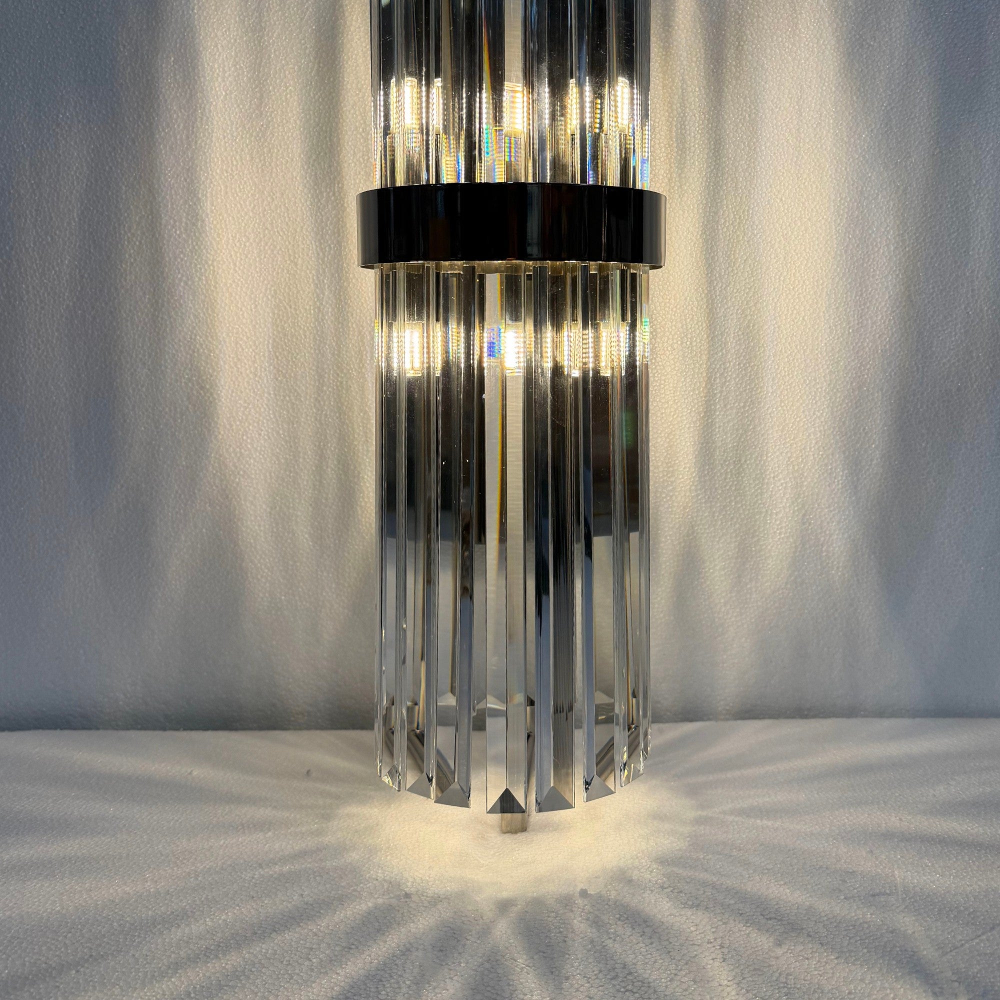 Unframed Glow Crystal Wall Sconce