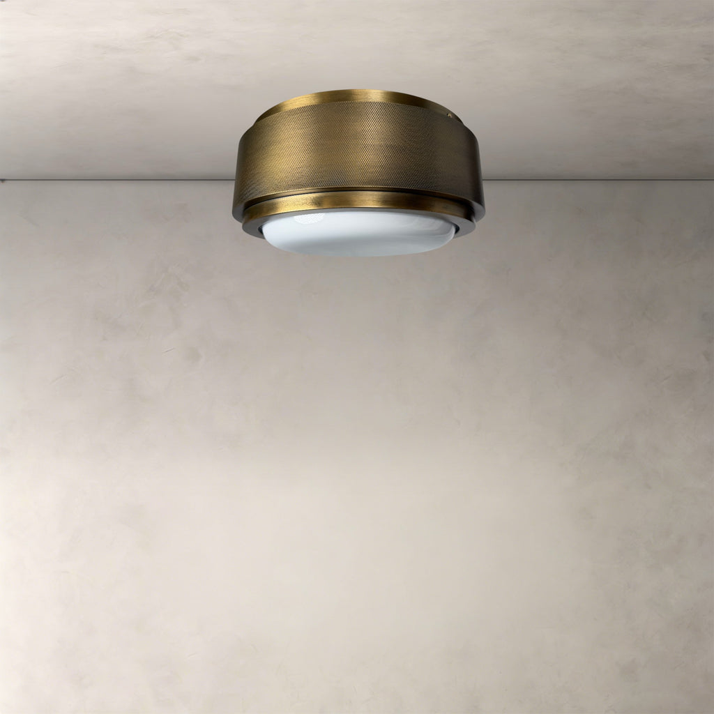 Hollow Gleam Round Flush Mount