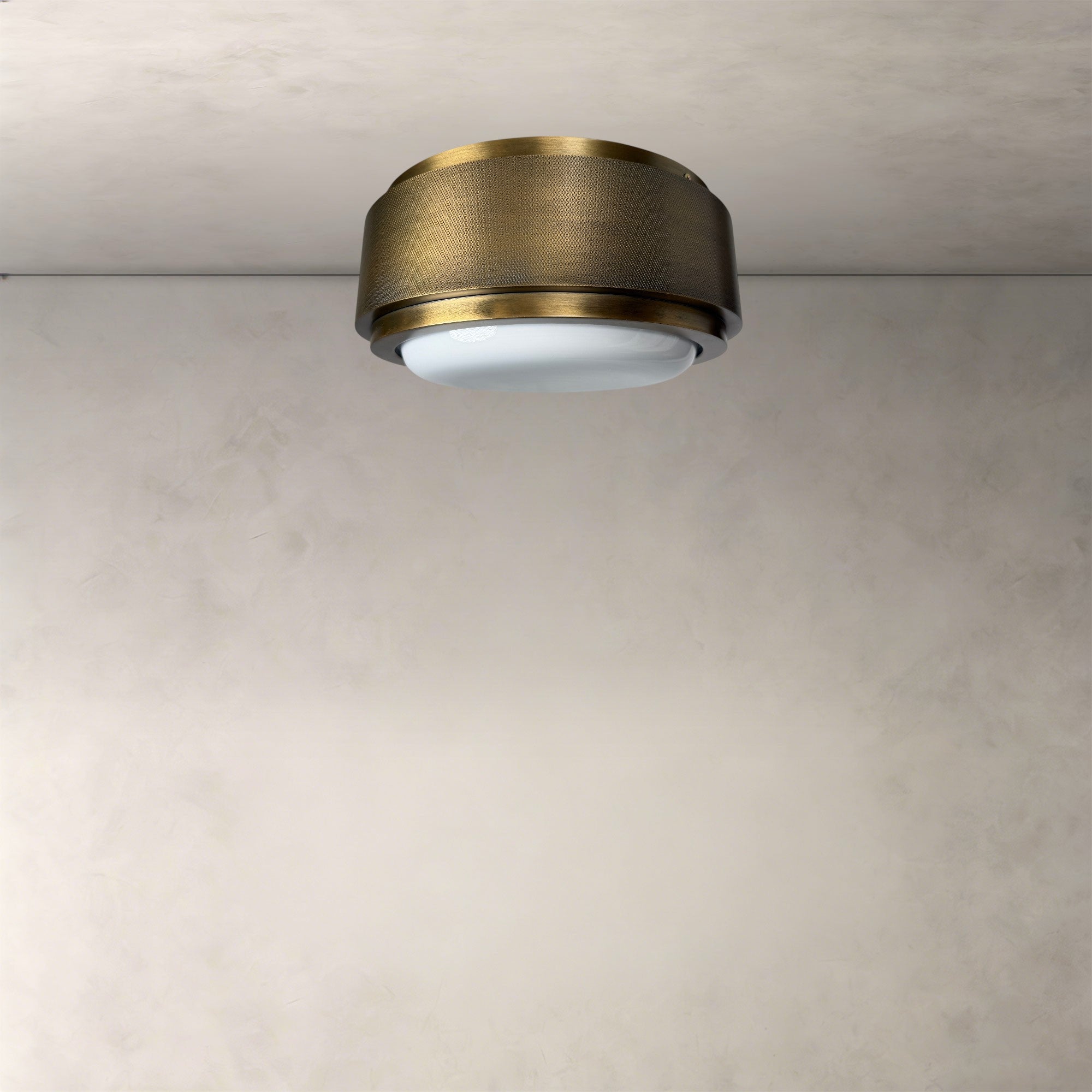 Hollow Gleam Round Flush Mount