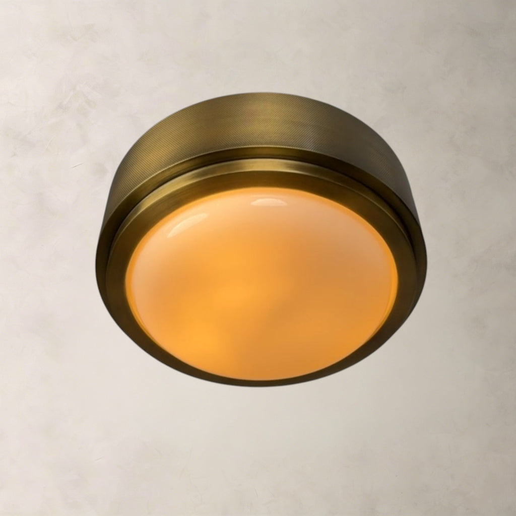 Hollow Gleam Round Flush Mount