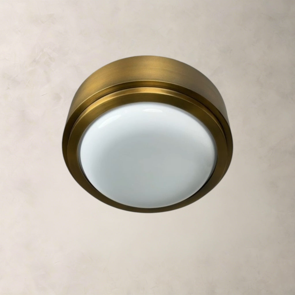 Hollow Gleam Round Flush Mount