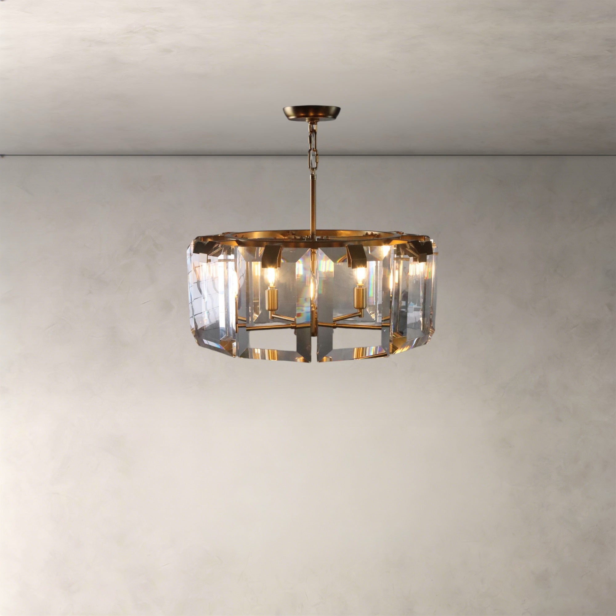 Clear Still Round Chandelier